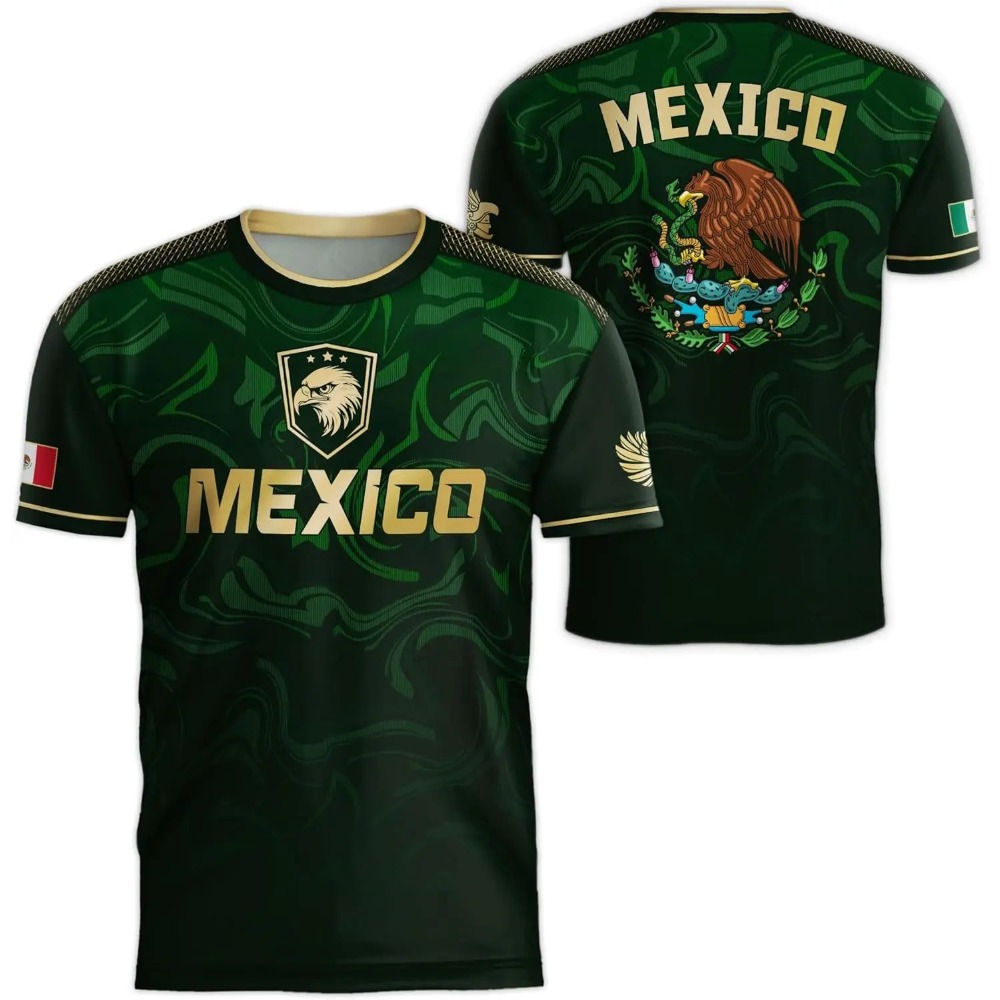 Trend Women Fashion - 2026 Mexico National Flag Print T