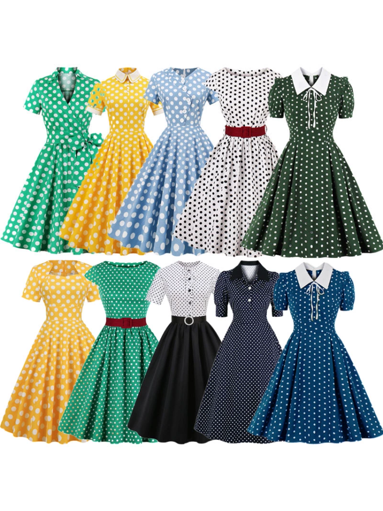 Women'S Fashion In The 1950S - Retro Hepburn style 1950s doll collar