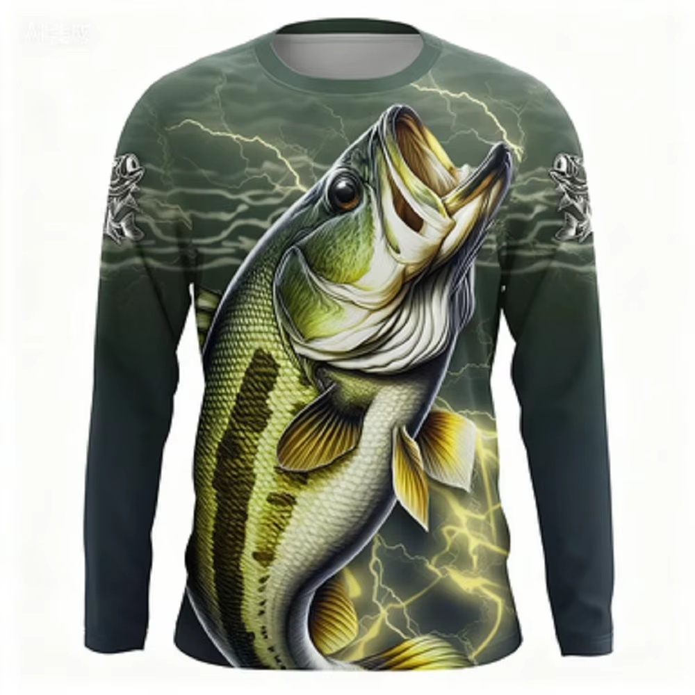 Trend Women Fashion - Fashionable Bass Pattern Crew Neck Long