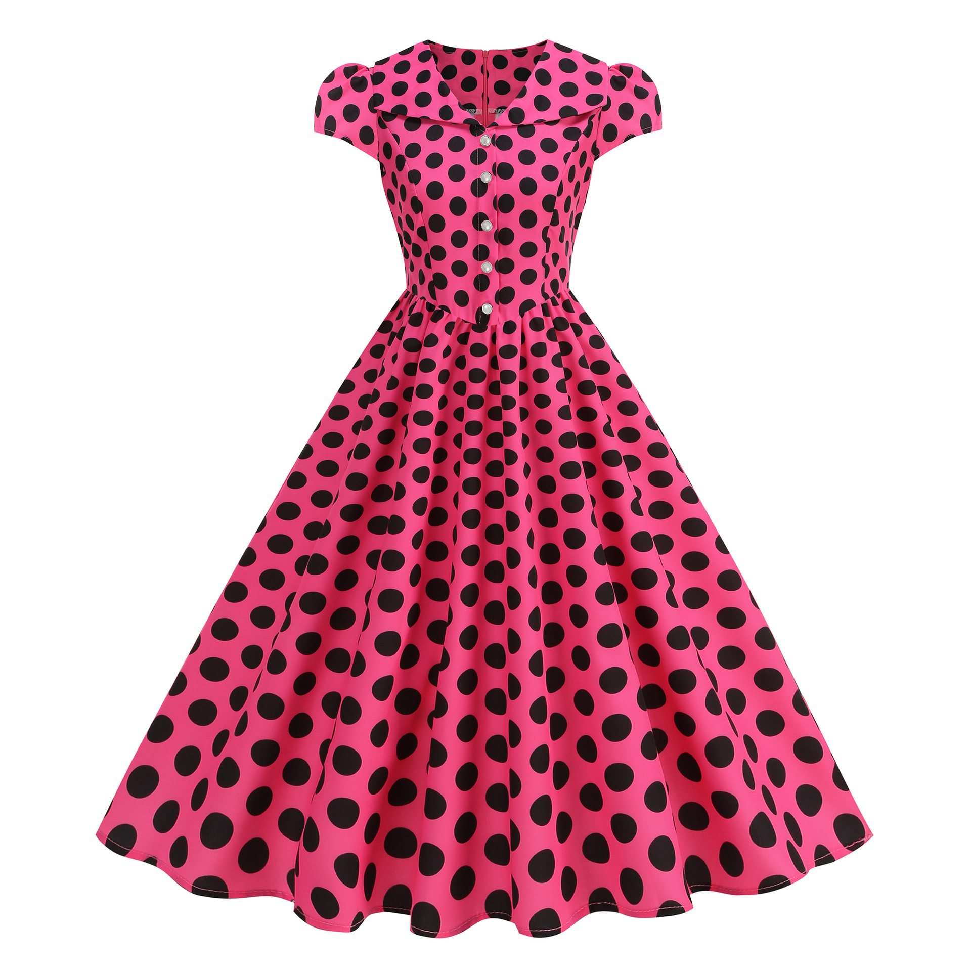 Women'S Fashion In The 1950S - Big Swing Chic Polka Dot Retro