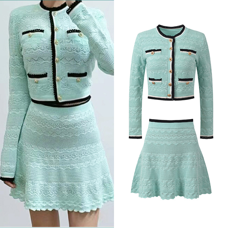 Longline Cardigan Knit - 2026 Lady Spring Elegant Style Colorblock
