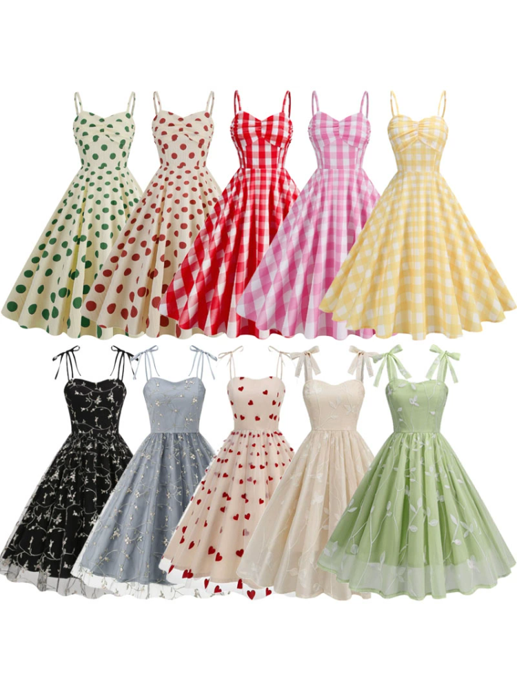 Women'S Fashion In The 1950S - French 1950s retro Sweet girls summer