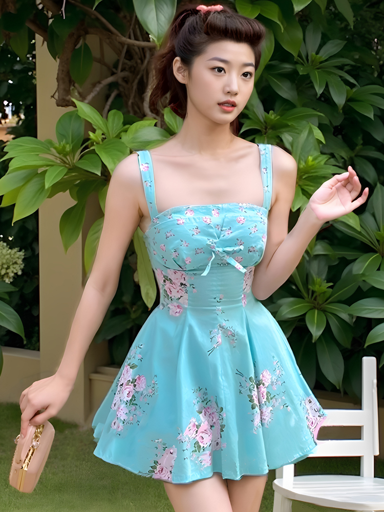 Women'S Fashion In The 1950S - French 1950s Pastoral sweet girls Cute