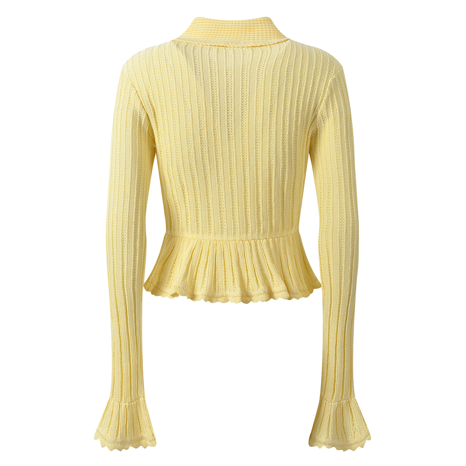 2026 Lady Solid Suit Turn-down - Longline Cardigan Knit recensione e prezzo