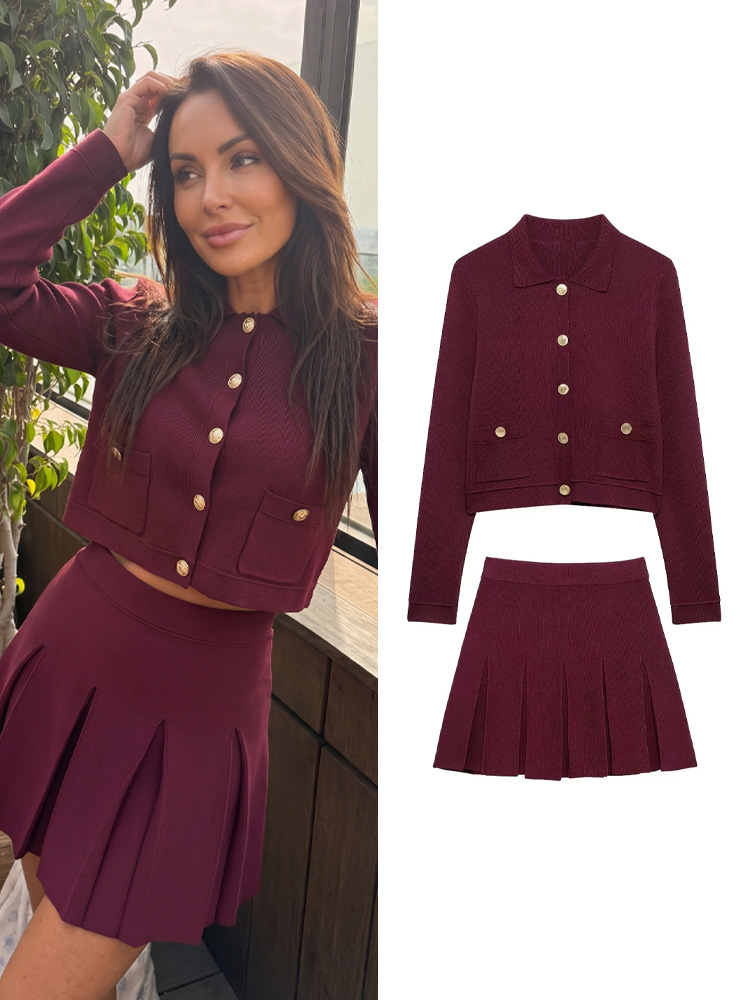 HH Elegant Women Knitted Red S - Longline Cardigan Knit recensione e prezzo