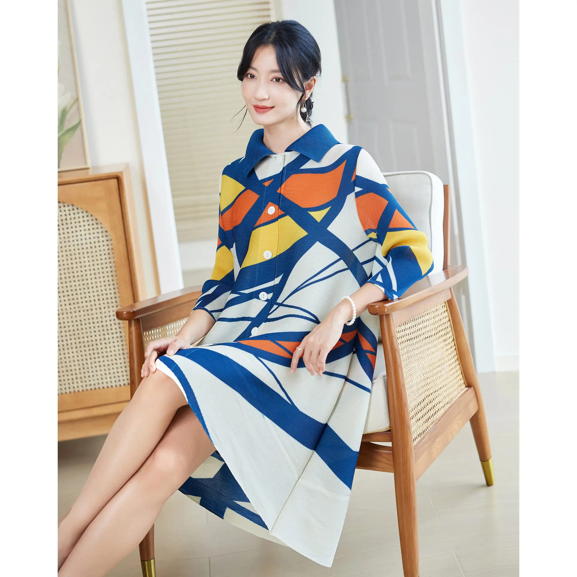 miyake style pleated dress for - Longline Cardigan Knit recensione e prezzo