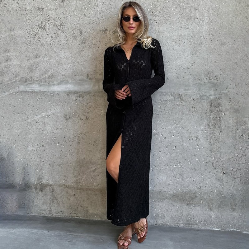 Tuularose Knit Long Dress Soli - Longline Cardigan Knit recensione e prezzo