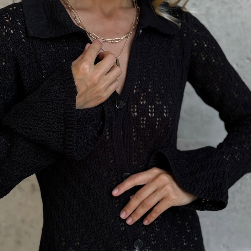 Tuularose Knit Long Dress Soli - Longline Cardigan Knit recensione e prezzo