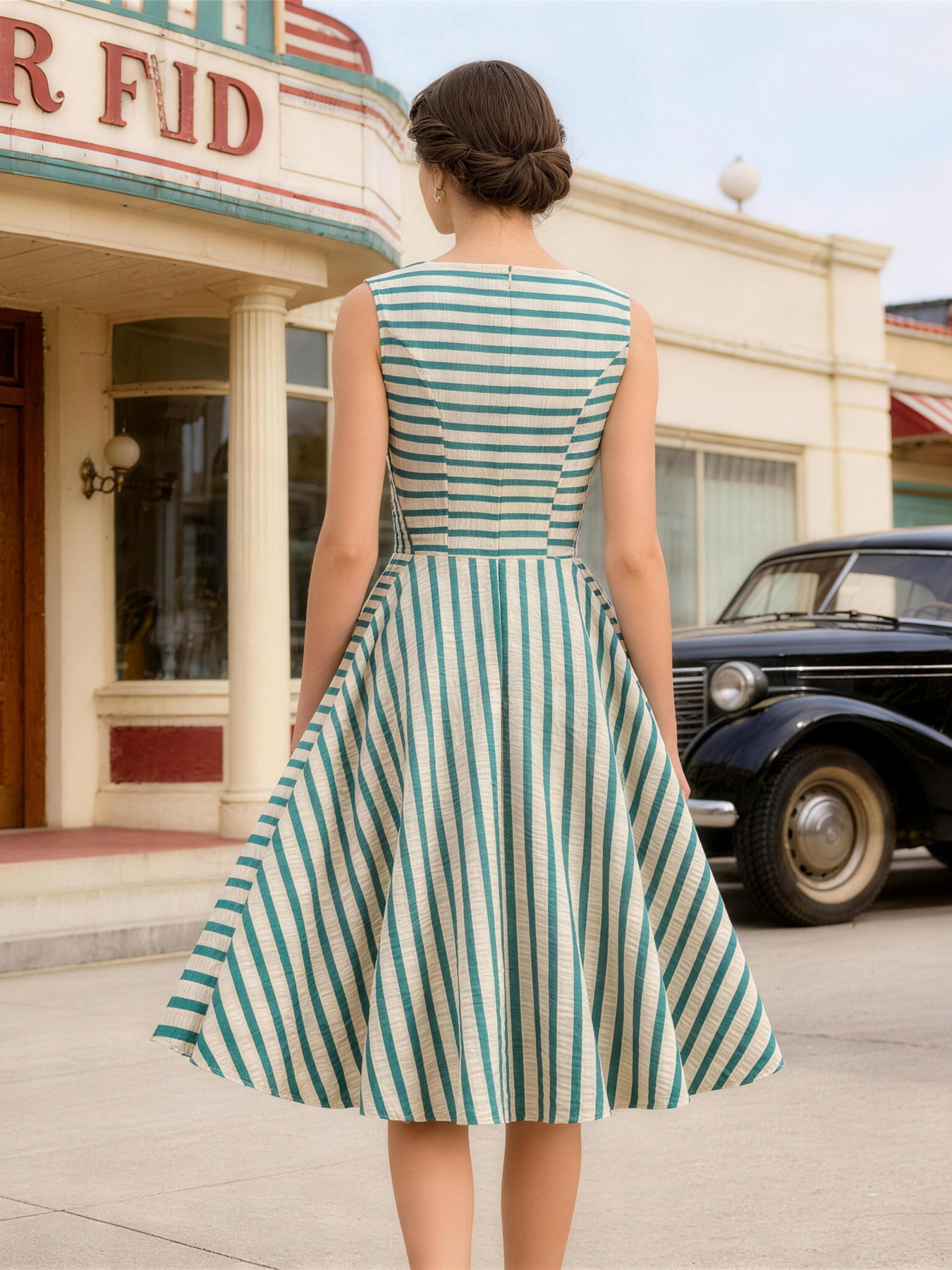 Tonval O-Neck Sleeveless Strip - Women'S Fashion In The 1950S recensione e prezzo
