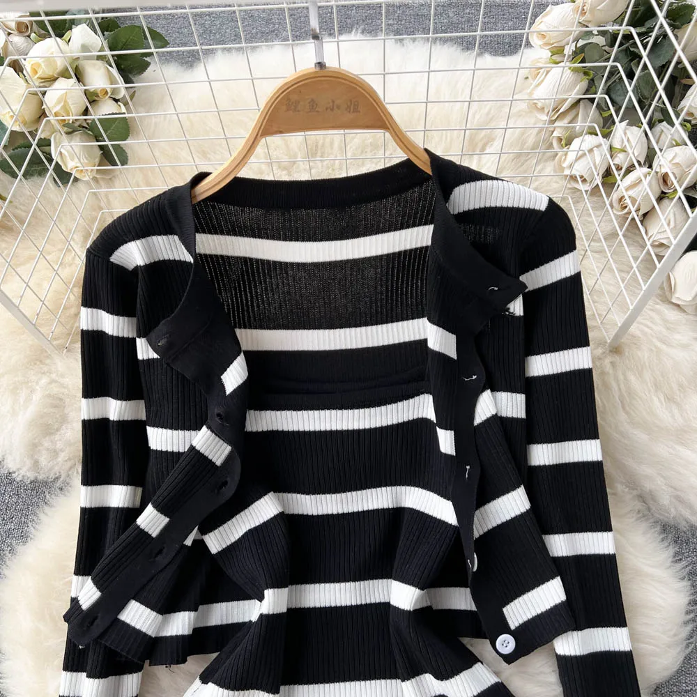 Korean Sweet Hit Color Patchwo - Longline Cardigan Knit recensione e prezzo