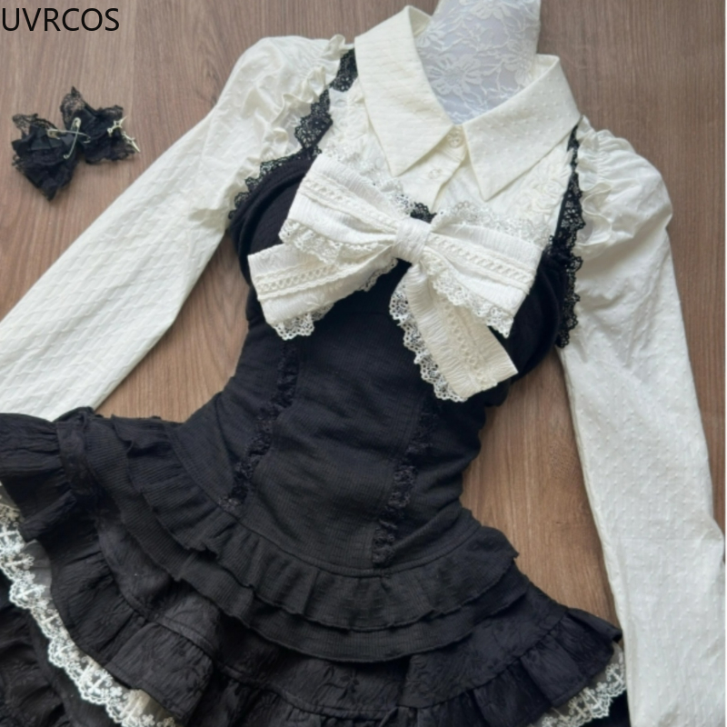 Y2k Aesthetic Lolita Style 3 P - Women'S Y2K Fashion Aesthetic recensione e prezzo