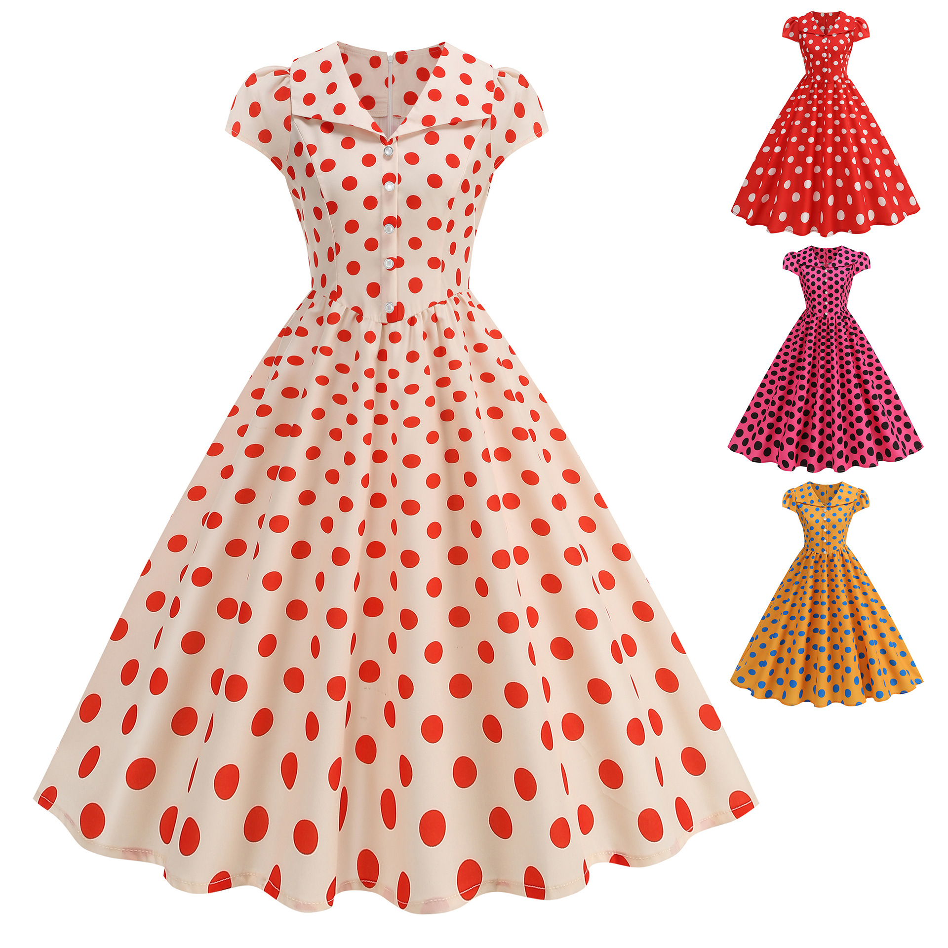 Big Swing Chic Polka Dot Retro - Women'S Fashion In The 1950S recensione e prezzo
