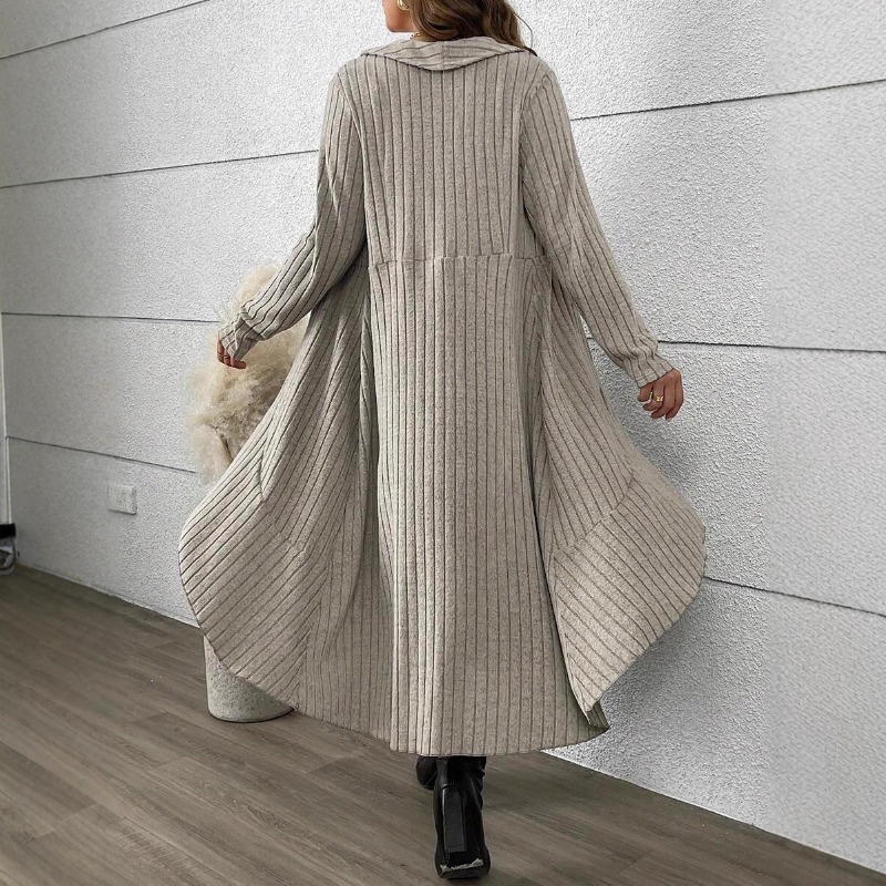 Autumn and Winter Pleated Long - Longline Cardigan Knit recensione e prezzo