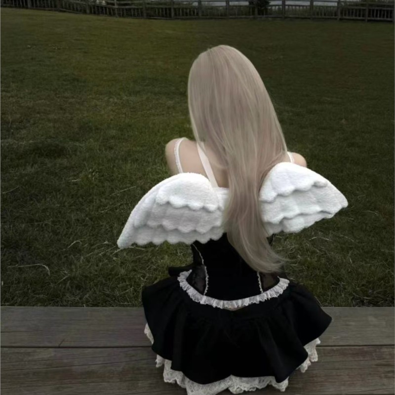 JIAERDI Sweet White Angel Wing - Women Fashion Online recensione e prezzo