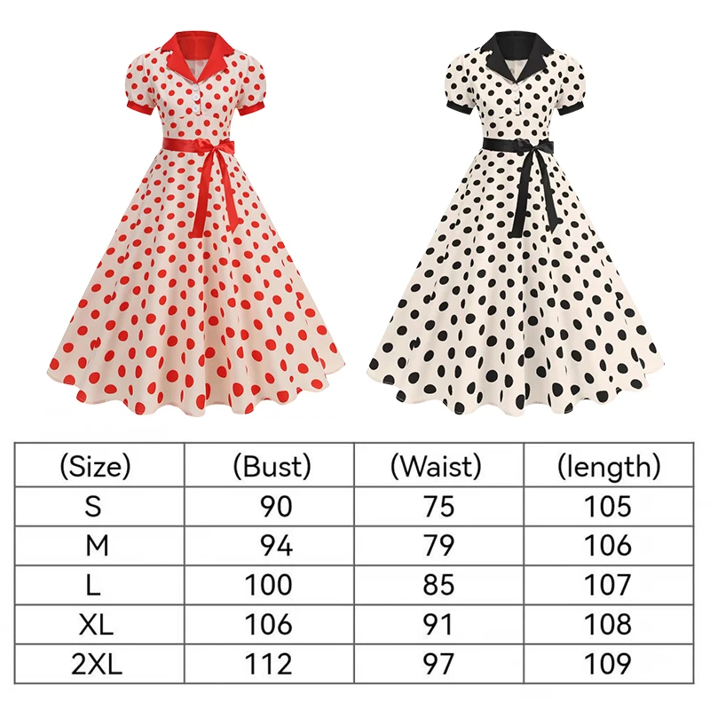 Vintage Polka Dot Summer Dress - Women'S Fashion In The 1950S recensione e prezzo