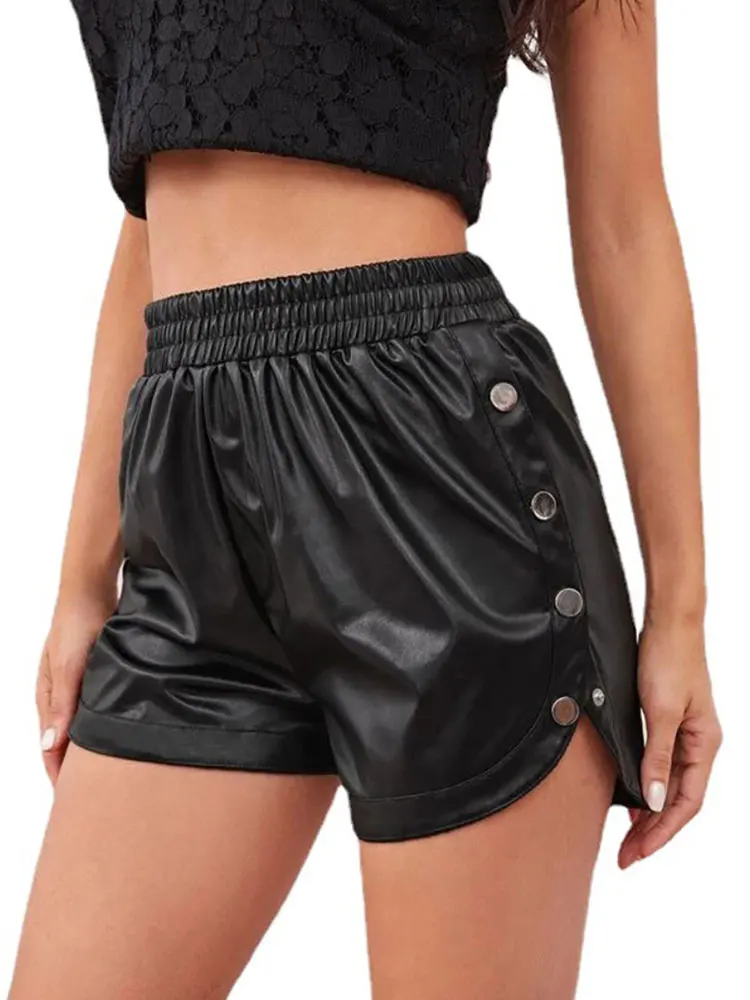 Women's Shorts Side Button Ope - Women Fashion Open Now recensione e prezzo