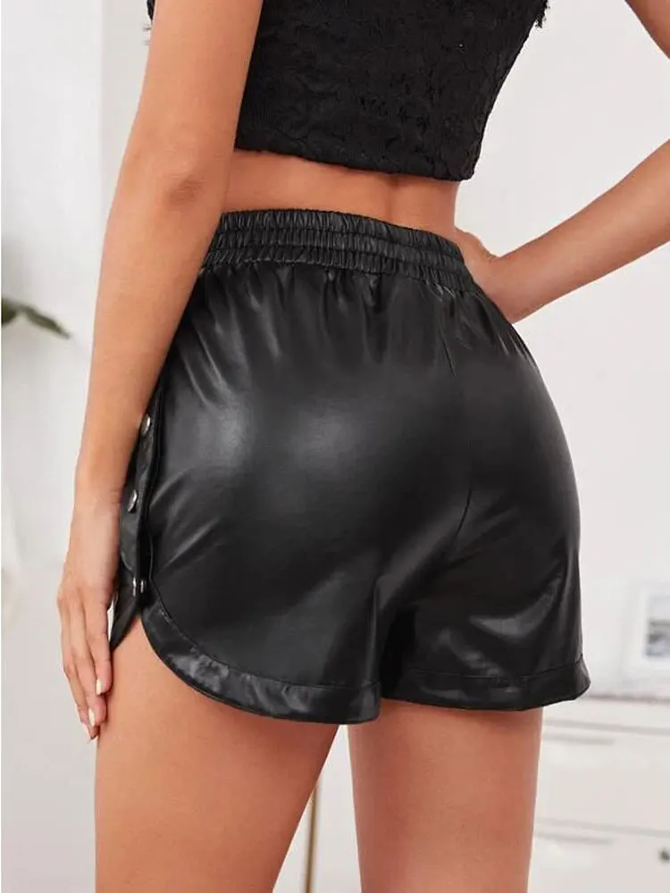 Women's Shorts Side Button Ope - Women Fashion Open Now recensione e prezzo