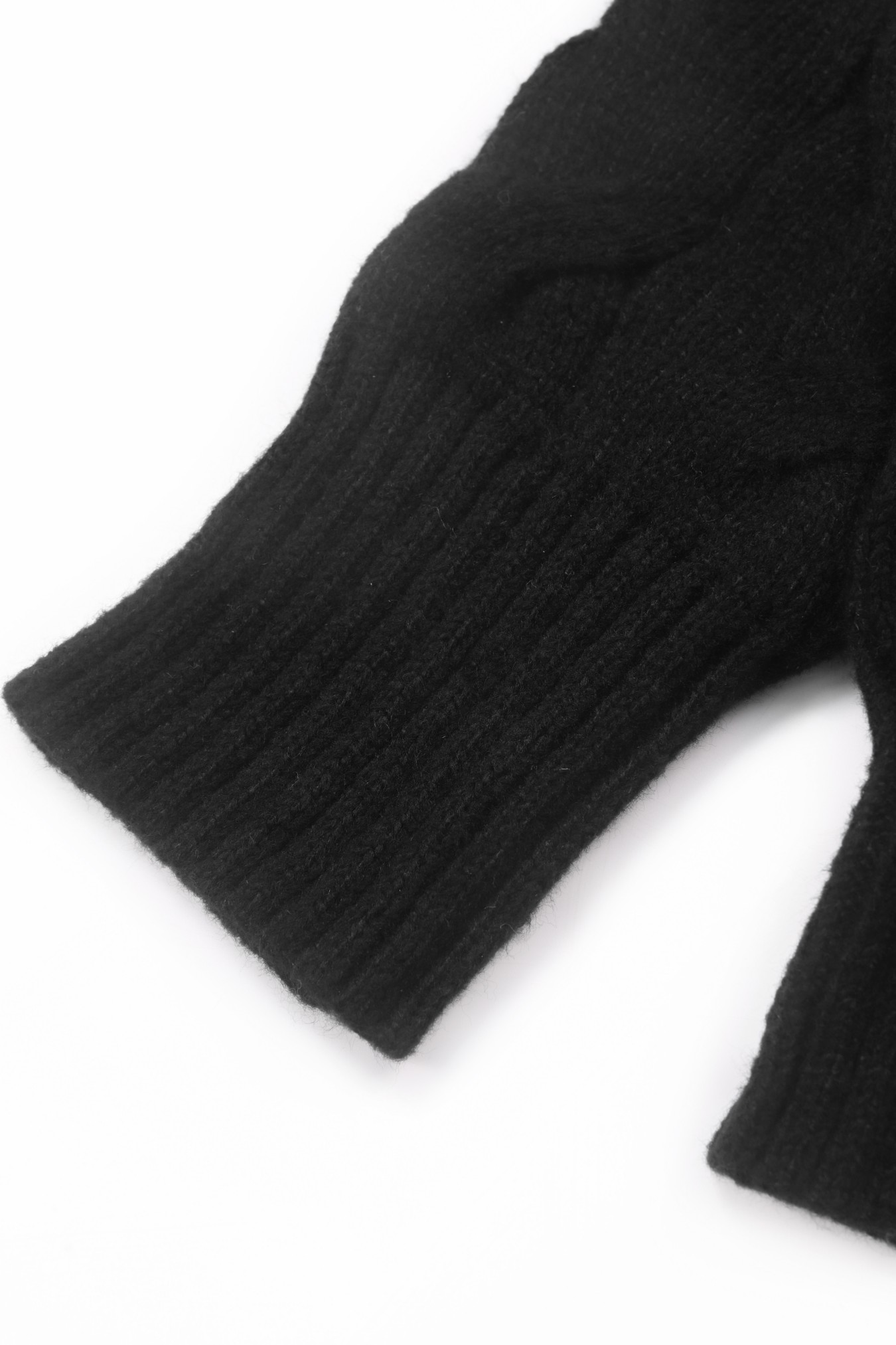 Women's Black Oversized Cable  - Longline Cardigan Knit recensione e prezzo