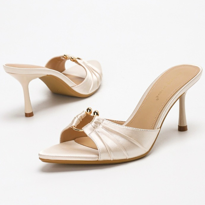 Pleated Metal Ring Satin Elega - Slip Dress Satin recensione e prezzo