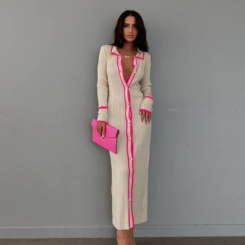 Autumn Knitted Long-sleeved Bu - Longline Cardigan Knit recensione e prezzo