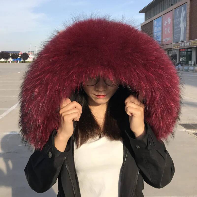 Winter Real Raccoon Fur Collar - Women'S Fashion Parka recensione e prezzo
