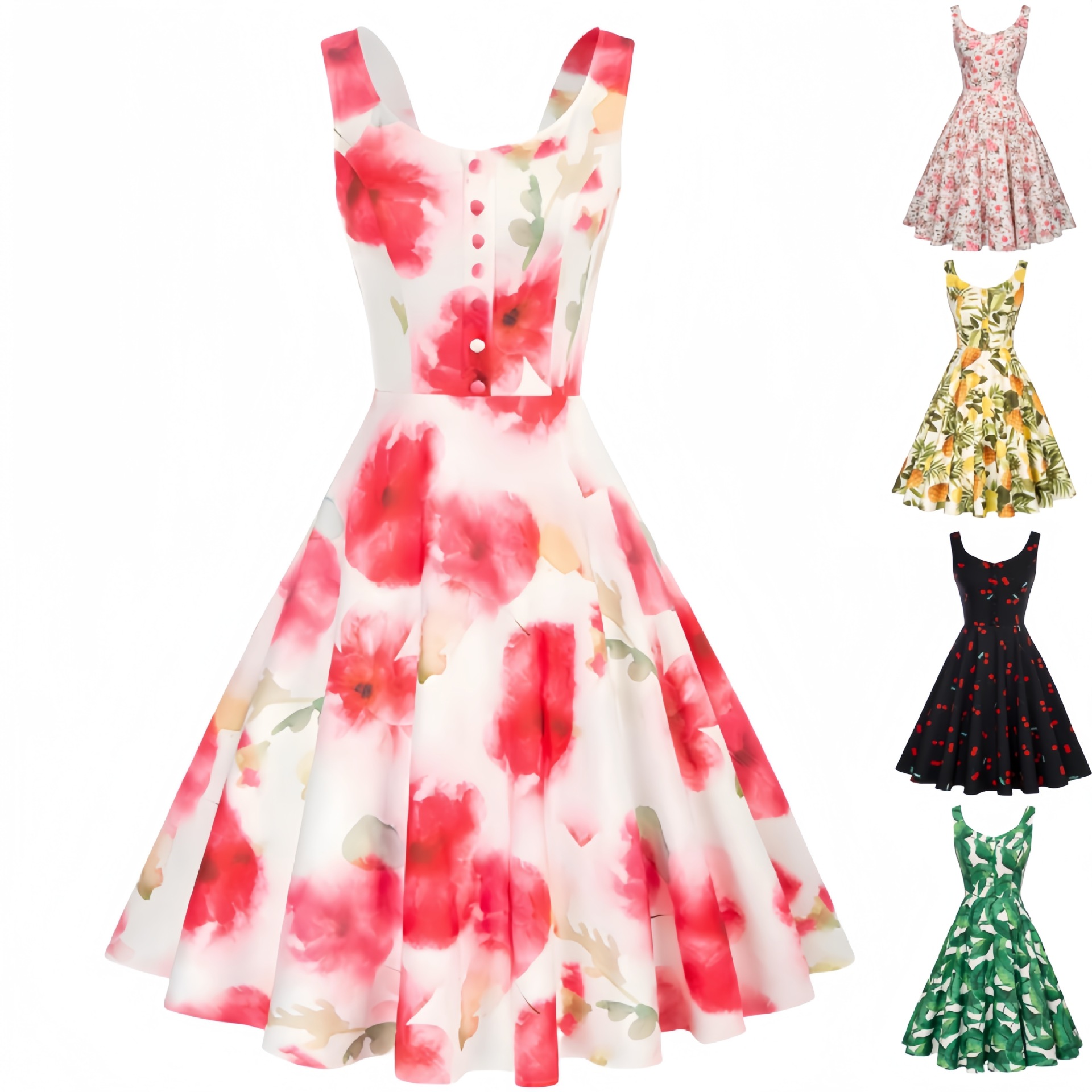 1950S Retro Sleeveless Cocktai - Women'S Fashion In The 1950S recensione e prezzo
