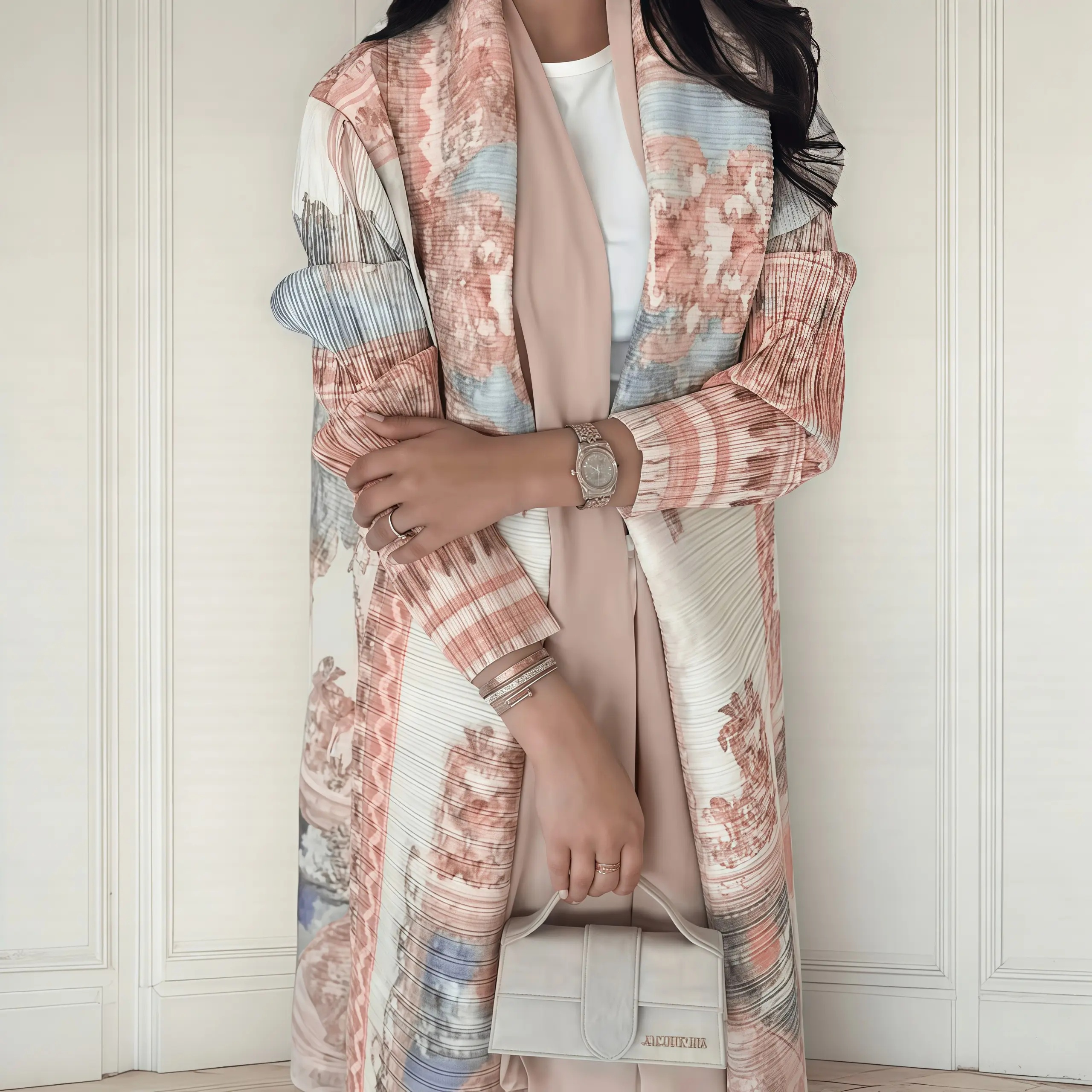 YUDX Miyake Pleated Print Fold - Longline Cardigan Knit recensione e prezzo