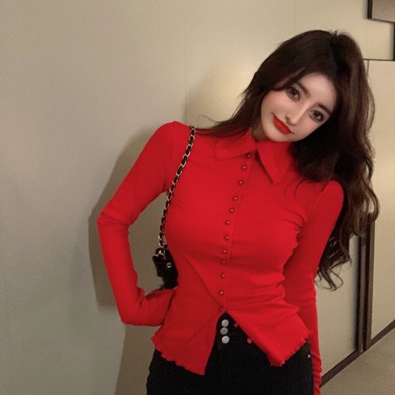 Shirts Women Skinny Elegant Si - Women'S Y2K Fashion Aesthetic recensione e prezzo
