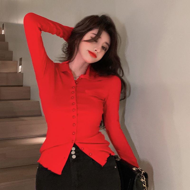 Shirts Women Skinny Elegant Si - Women'S Y2K Fashion Aesthetic recensione e prezzo
