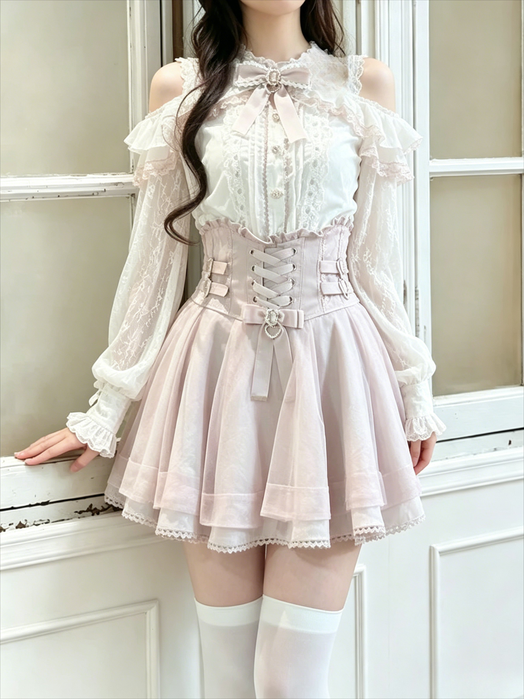Japanese Sweet Lolita Women Bo - Longline Cardigan Knit recensione e prezzo