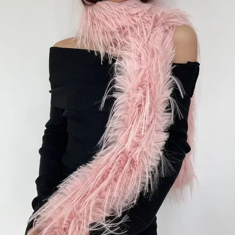 Women Faux Rabbit Fur Long Sca - Women'S Fashion Parka recensione e prezzo